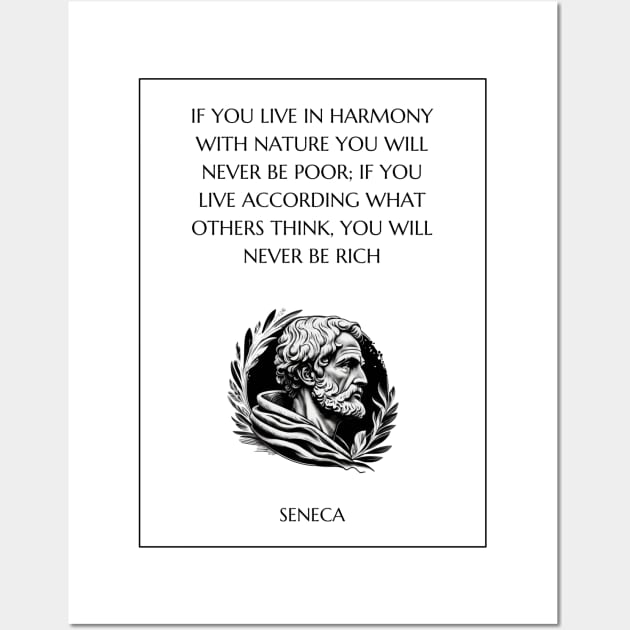 Seneca Quote Wall Art by Stoic King